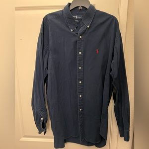 Ralph Lauren Vintage Navy Blue Button Up